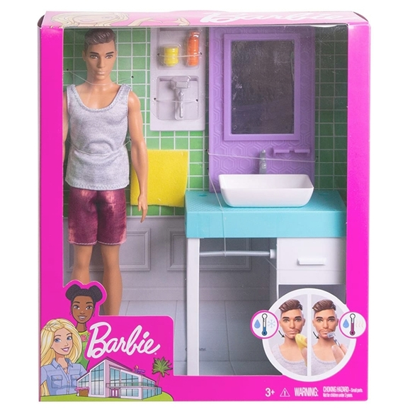 barbie bathroom playset